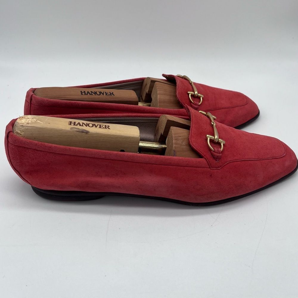 Gucci Women’s Jordaan Suede Accent Loafers 38.5 - Picture 2 of 15